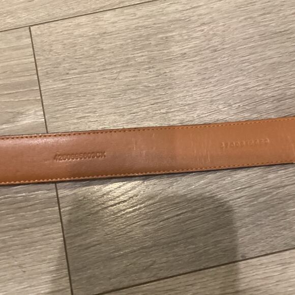Polo Ralph Lauren Mens Alligator Leather Belt 34 In 85 CM Brown Classic Preppy - Picture 12 of 12